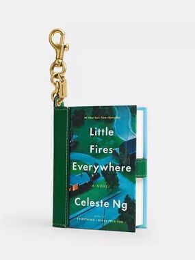 COACH LITTLE FIRES EVERYWHERE BY CELESTE Ng BOOK BAG CHARM - NWT